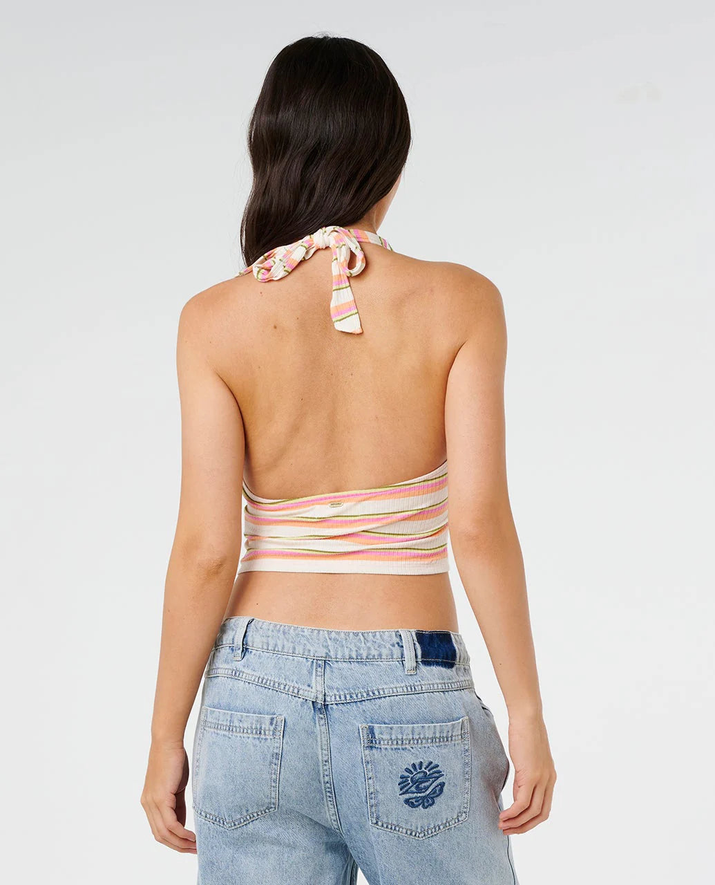 Rip Curl Women's Topanga Canyon Rib Halter - Peach - Sun Diego Boardshop