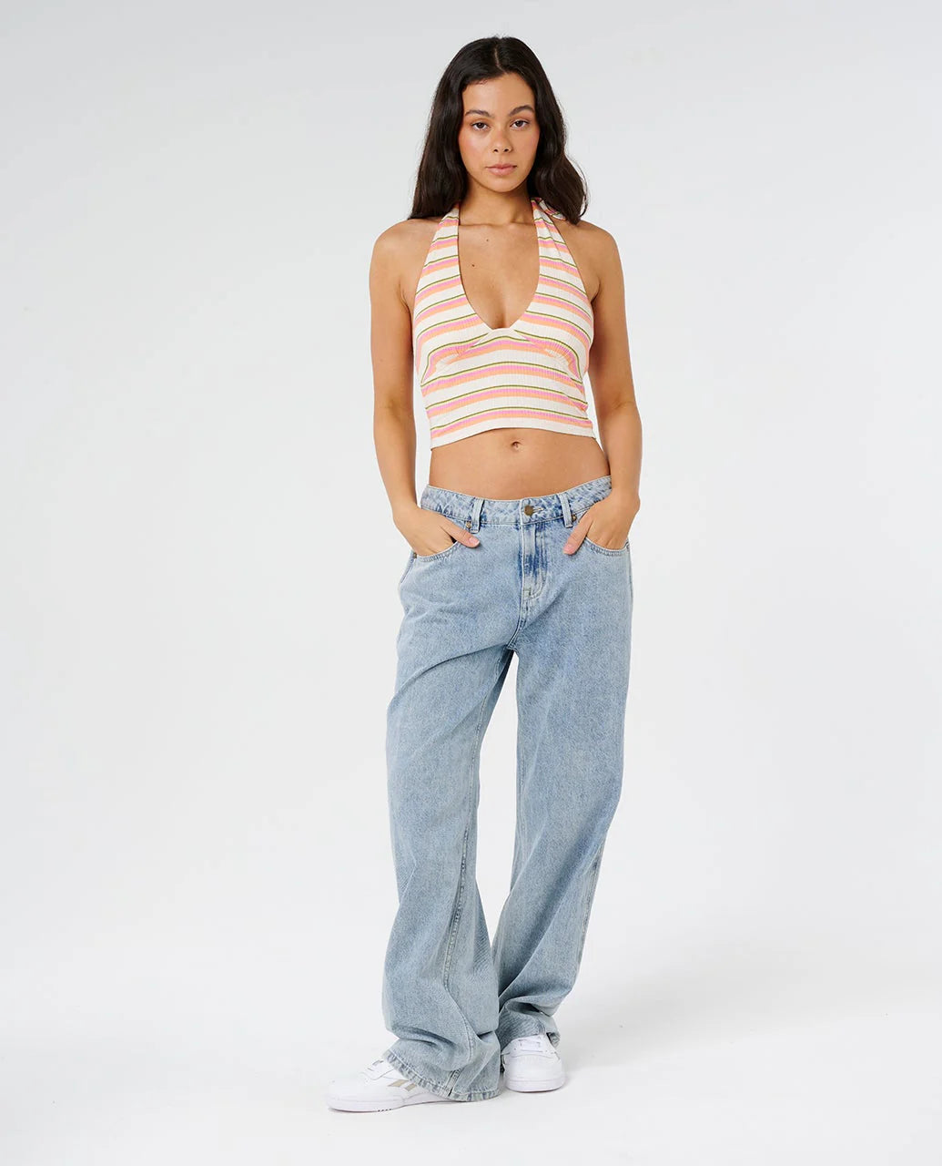 Rip Curl Women's Topanga Canyon Rib Halter - Peach - Sun Diego Boardshop