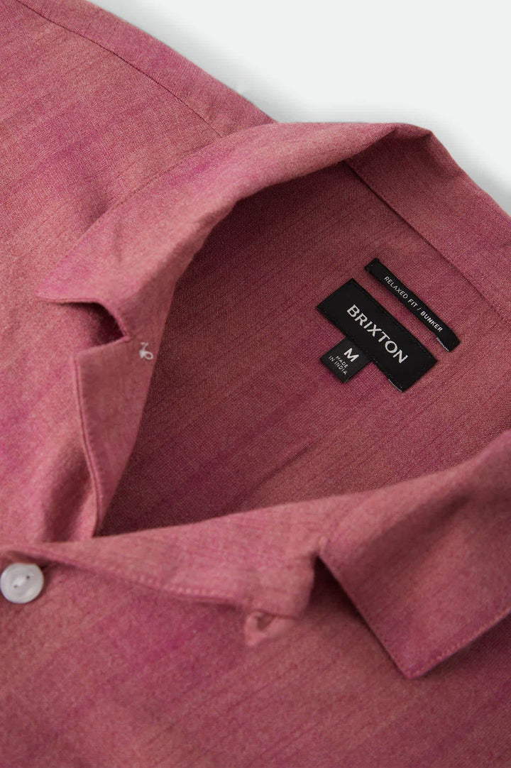Brixton Men's Century Shirt - Pink Shadow Plaid - Sun Diego Boardshop