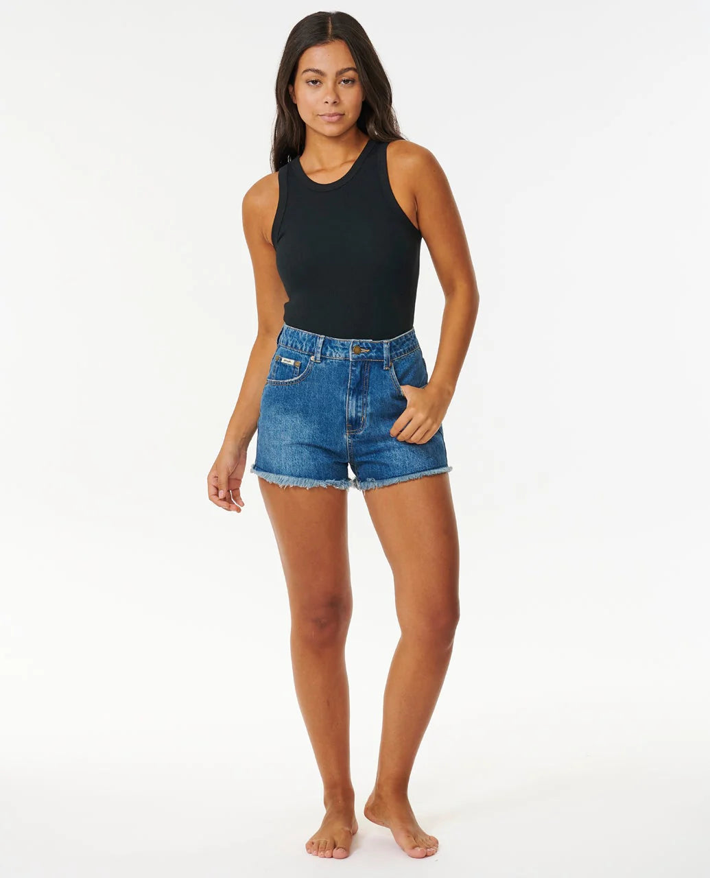 Rip Curl Women's Classic Ribbed Tank Top - Black - Sun Diego Boardshop