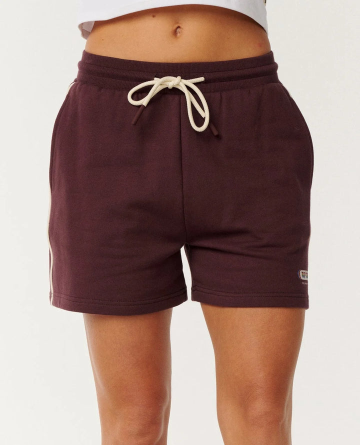 Rip Curl Women's Since 1969 Relaxed Track Short - Fudge - Sun Diego Boardshop