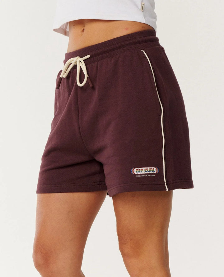 Rip Curl Women's Since 1969 Relaxed Track Short - Fudge - Sun Diego Boardshop