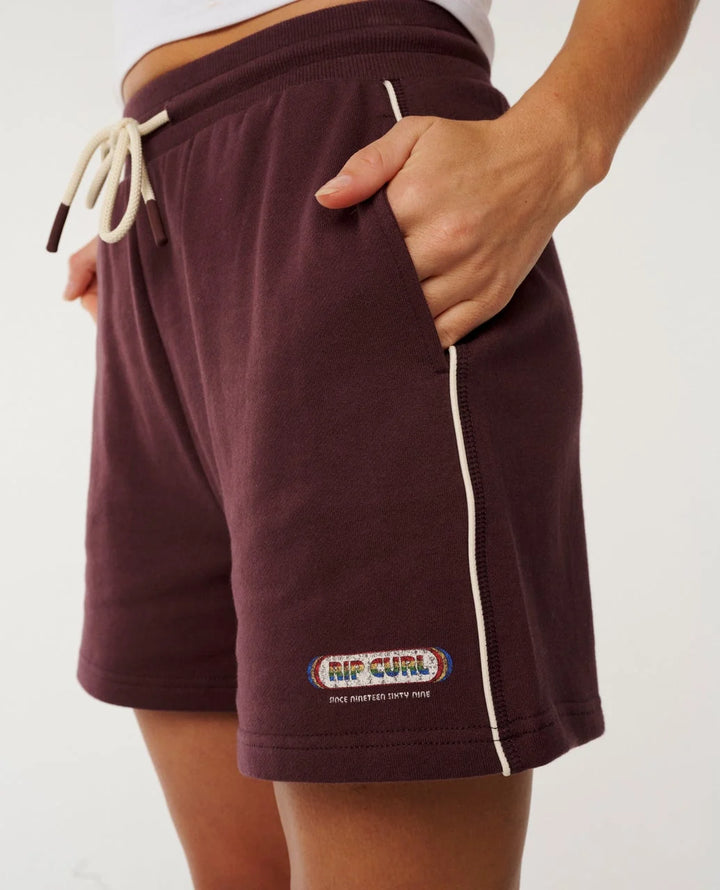 Rip Curl Women's Since 1969 Relaxed Track Short - Fudge - Sun Diego Boardshop