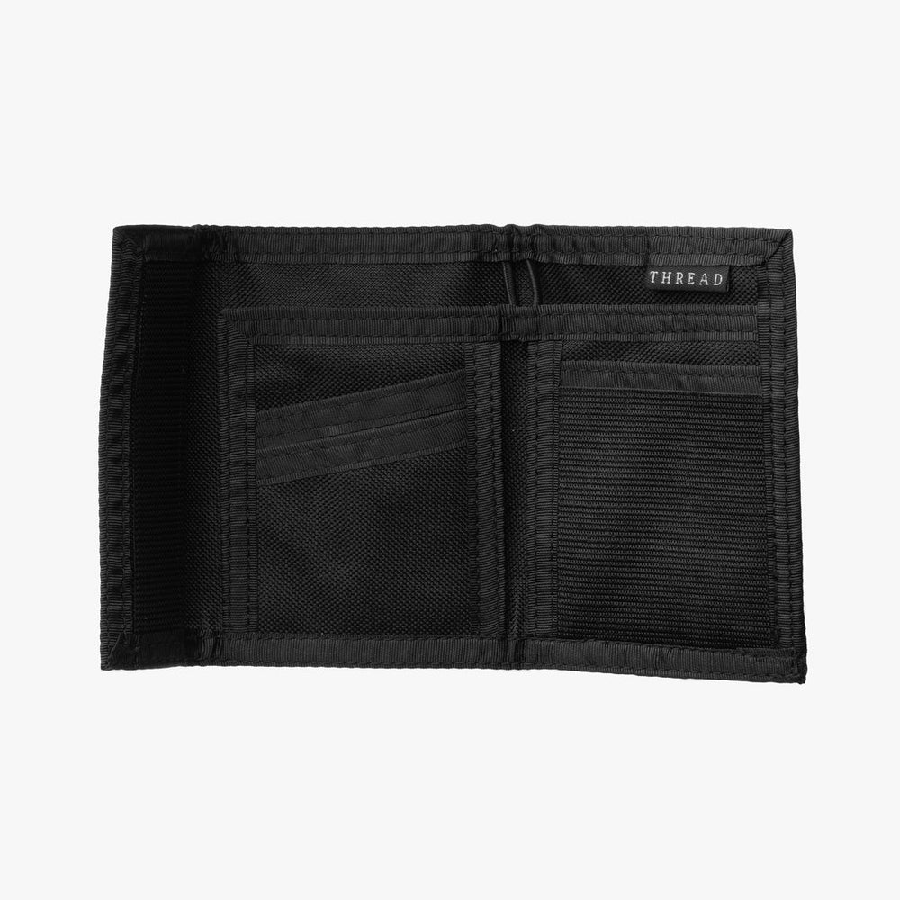 Thread Velcro Bifold Wallet - Black - Sun Diego Boardshop
