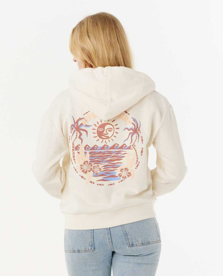 Rip Curl Summer Zip Through Hood - Bone 3021 - Sun Diego Boardshop