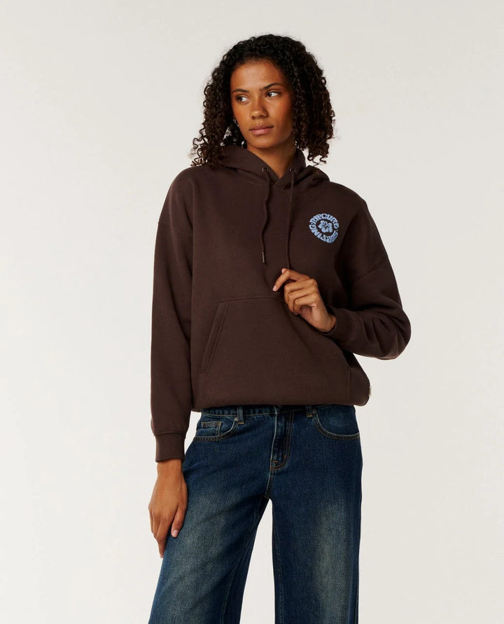 Rip Curl Women's Surf Puff Heritage Hood - Brown - Sun Diego Boardshop