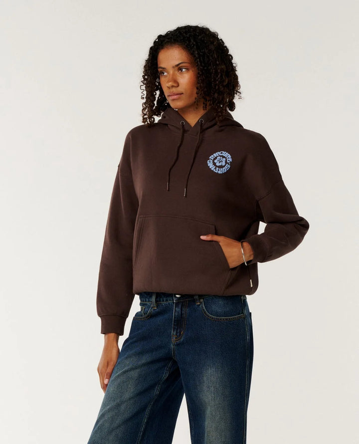 Rip Curl Women's Surf Puff Heritage Hood - Brown - Sun Diego Boardshop