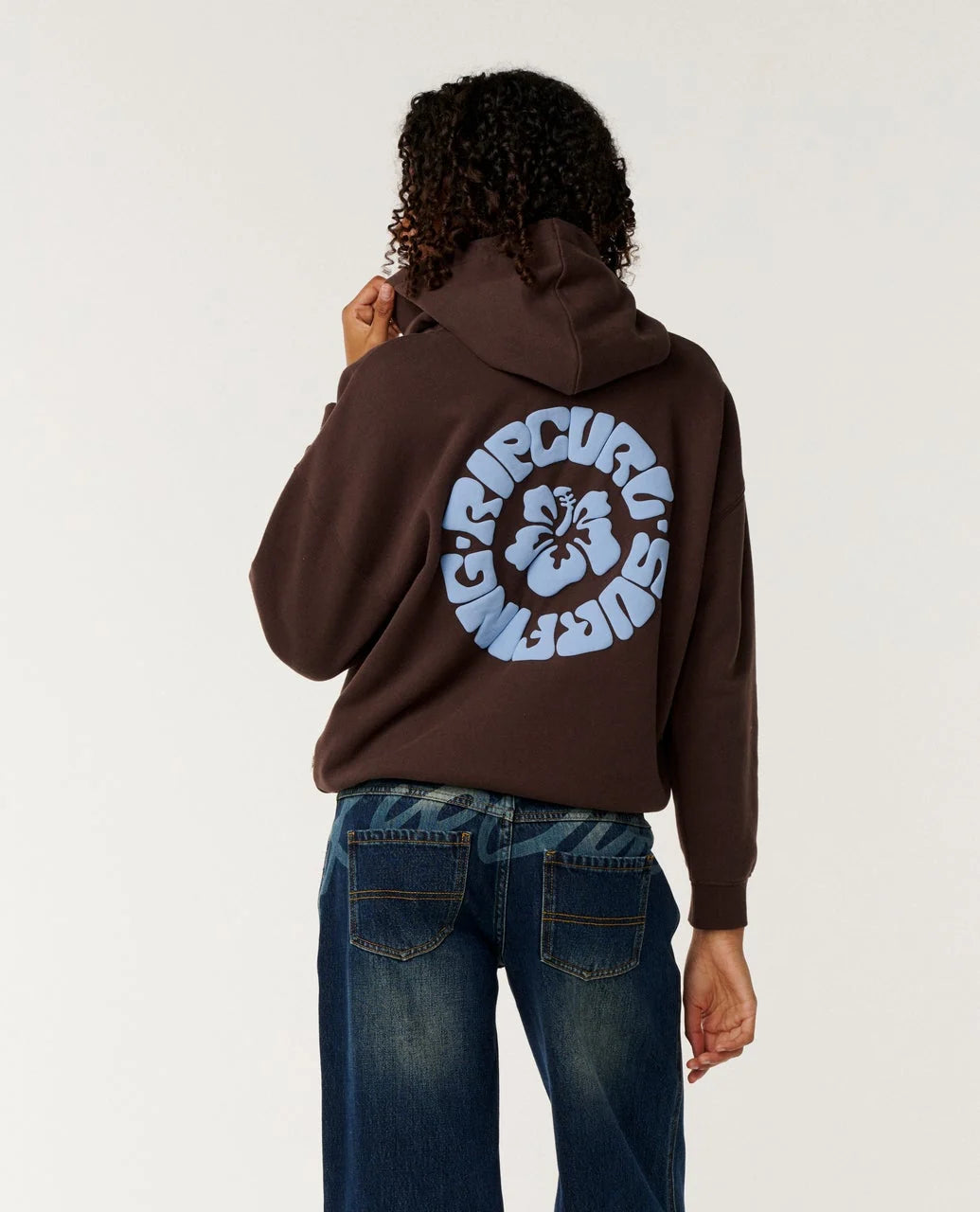 Rip Curl Women's Surf Puff Heritage Hood - Brown - Sun Diego Boardshop