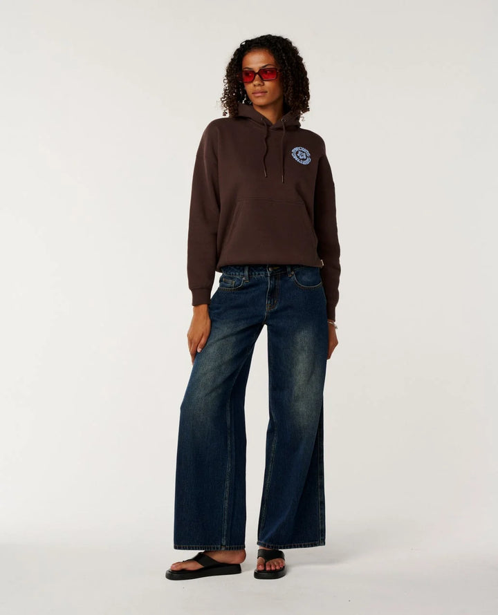 Rip Curl Women's Surf Puff Heritage Hood - Brown - Sun Diego Boardshop
