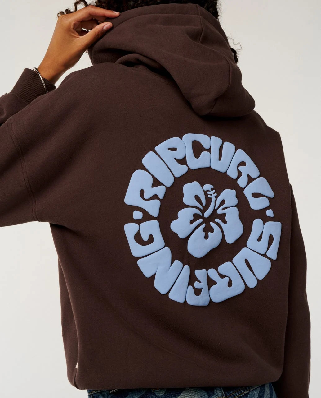 Rip Curl Women's Surf Puff Heritage Hood - Brown - Sun Diego Boardshop