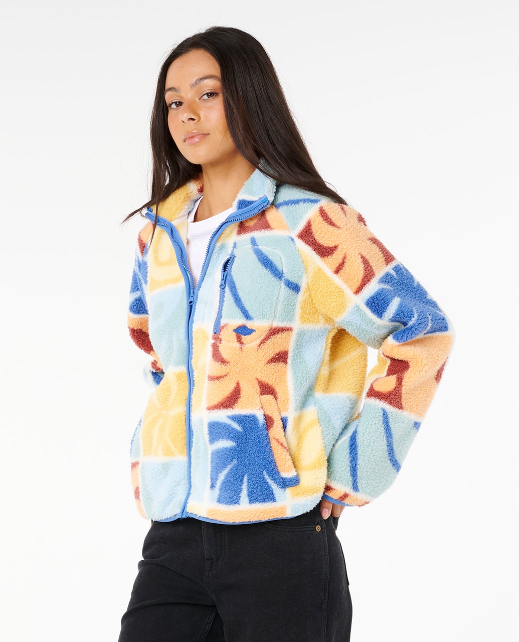 Rip Curl Ty Williams Zip Through Polar Fleece - Multi 8817