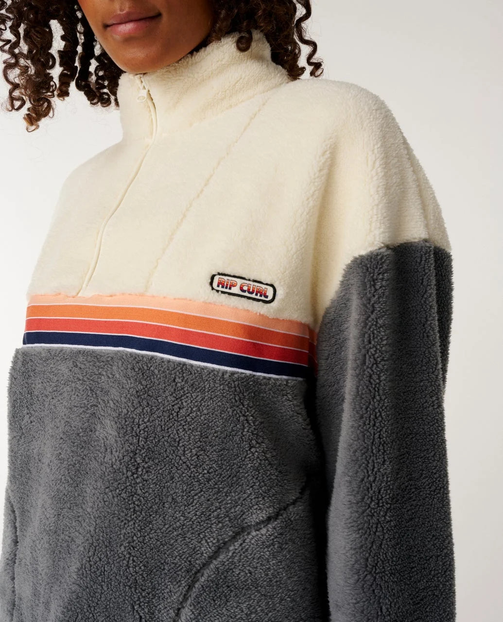 Rip Curl Women's Surf Revival Polar Fleece - Charcoal Grey - Sun Diego Boardshop