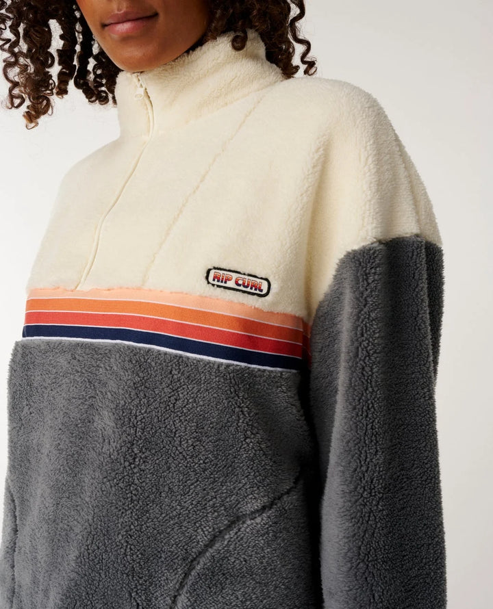 Rip Curl Women's Surf Revival Polar Fleece - Charcoal Grey - Sun Diego Boardshop