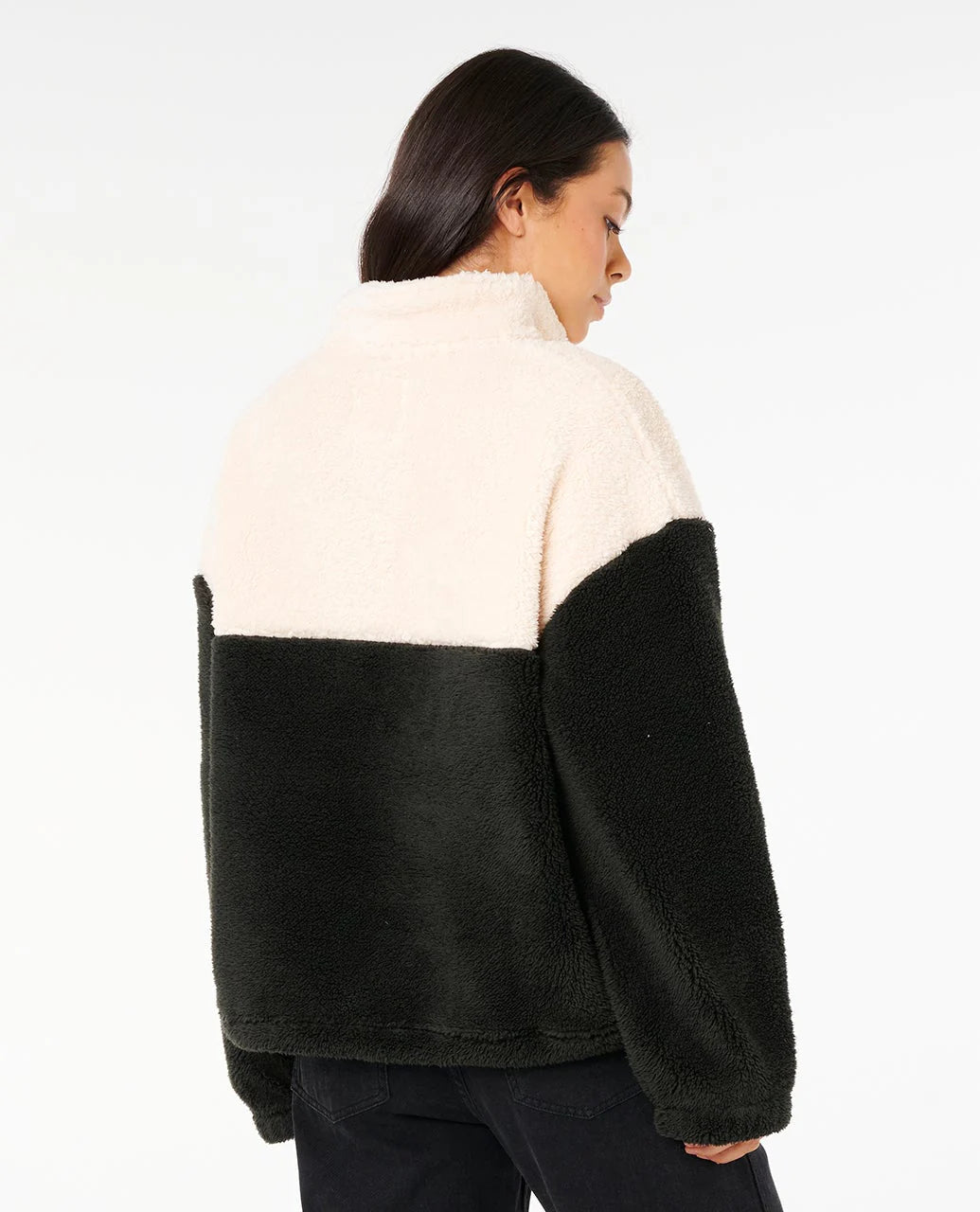 Rip Curl Surf Revival Polar Fleece - Black/Off White 0375