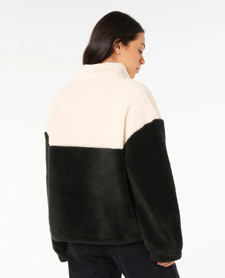 Rip Curl Surf Revival Polar Fleece - Black/Off White 0375