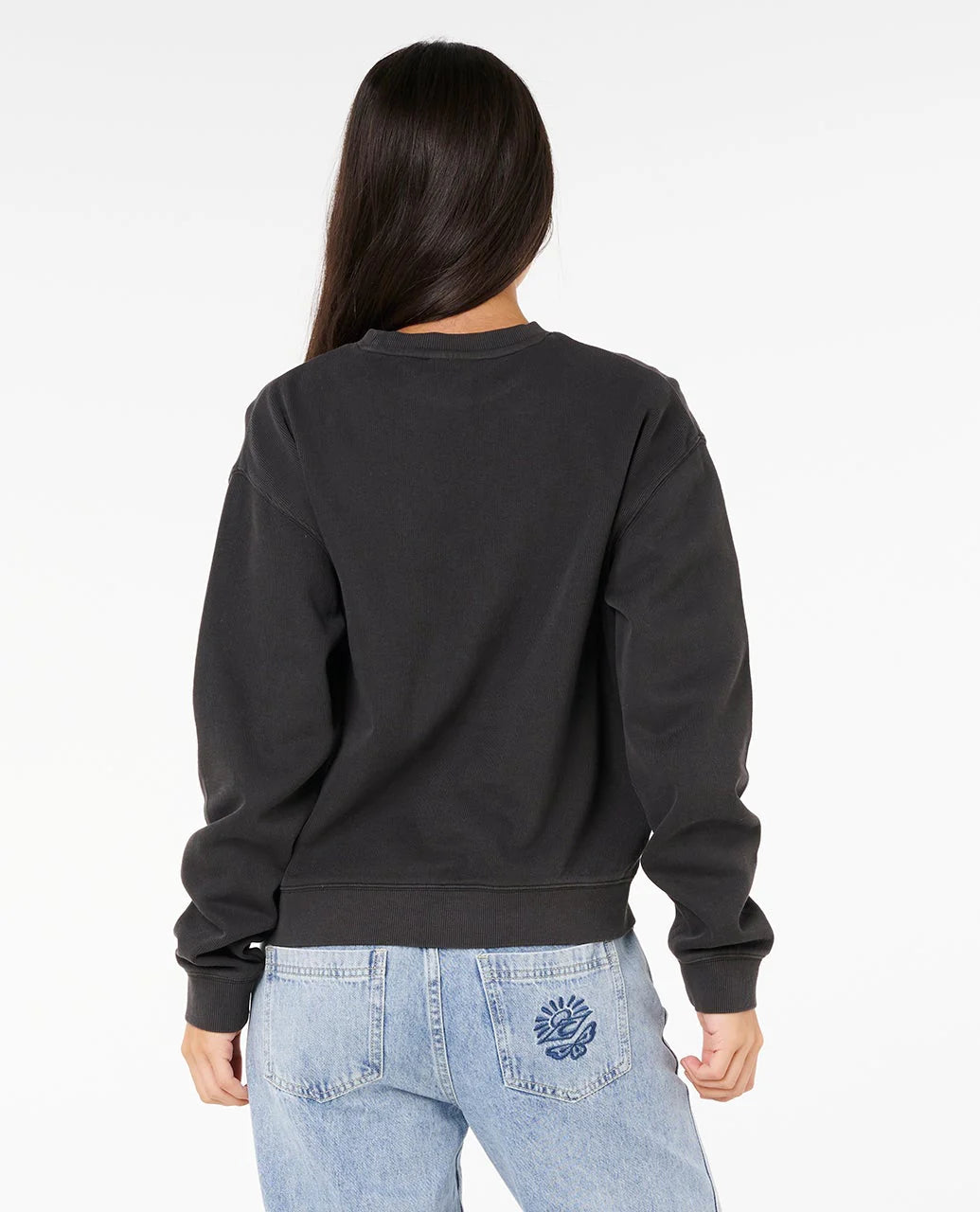 Rip Curl Sunset Relaxed Crew - Washed Black 8264