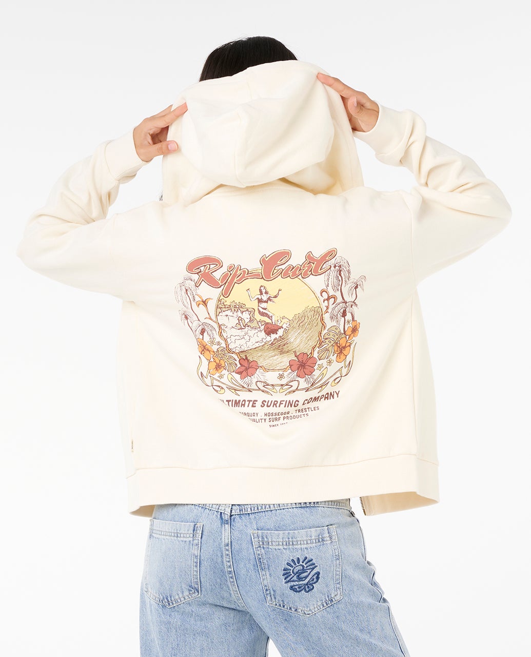 Rip Curl Surf Dreams Zip Through - Bone 3021