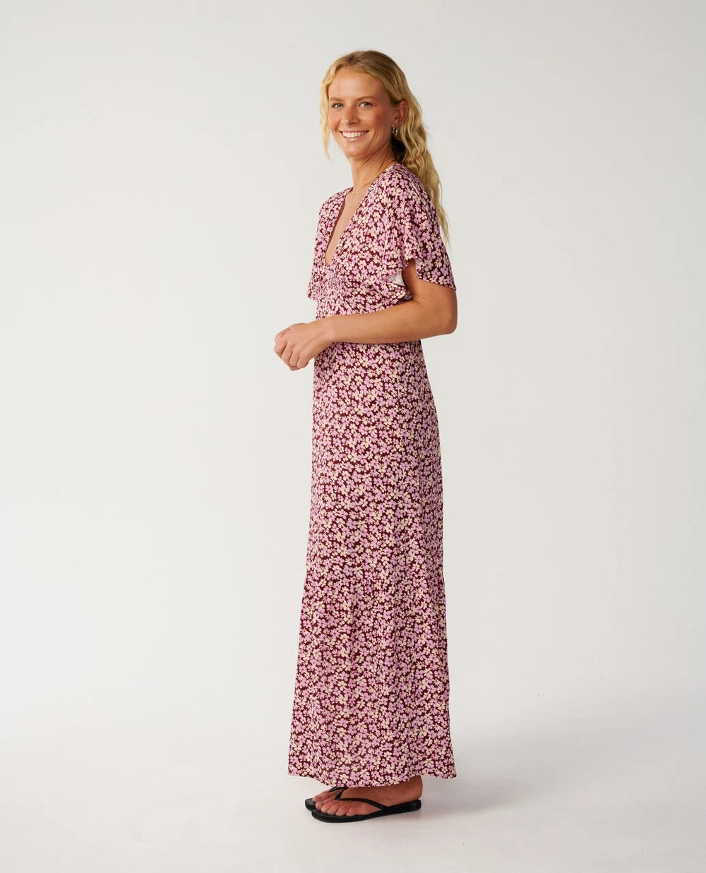 Rip Curl Women's Party Wave Maxi Dress - Dark Plum - Sun Diego Boardshop