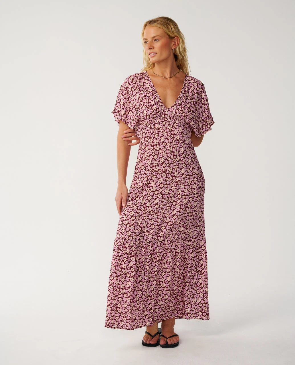 Rip Curl Women's Party Wave Maxi Dress - Dark Plum - Sun Diego Boardshop