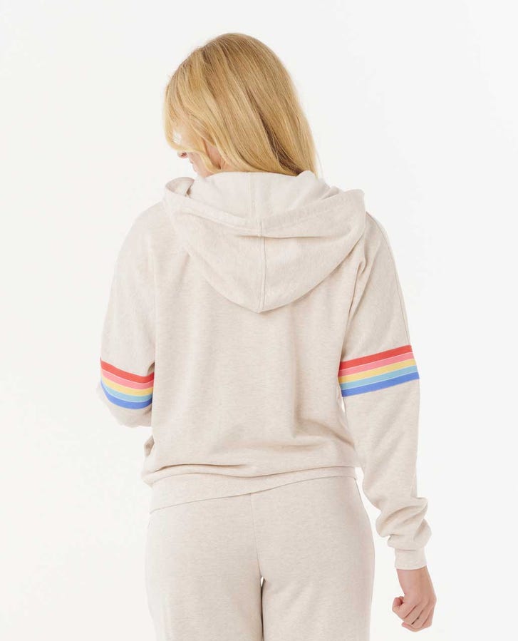 Rip Curl Surf Revival Zip Through Jacket - Oatmeal Marle 8526 - Sun Diego Boardshop