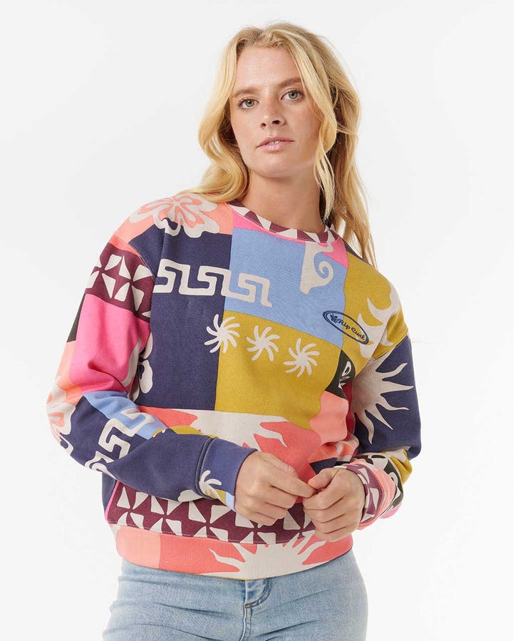 Rip Curl Keepsakes Fleece Crew - Multico 3282 - Sun Diego Boardshop