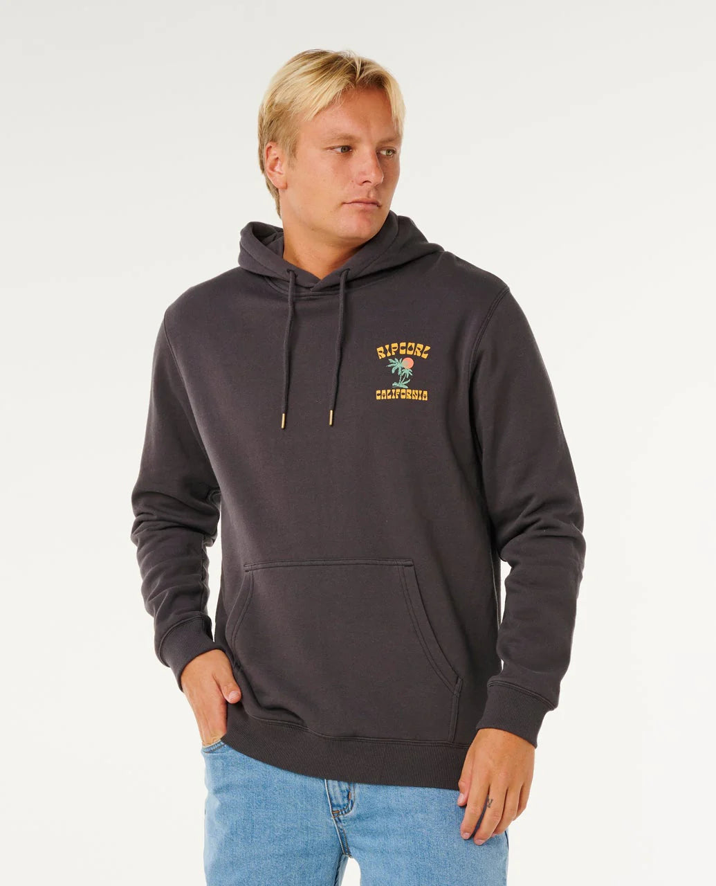 Rip Curl Cali Palm Desto Hood - Washed Black | Sun Diego… – Sun Diego ...