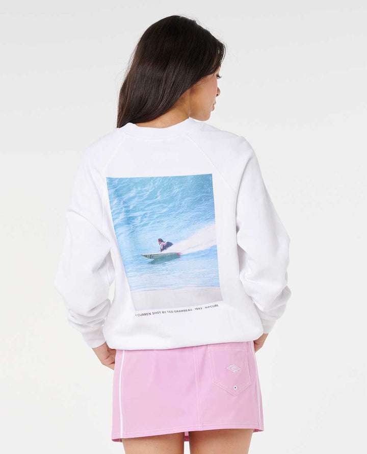 Rip Curl Stephanie Gilmore Curren Relaxed Crew - Optical White 3262