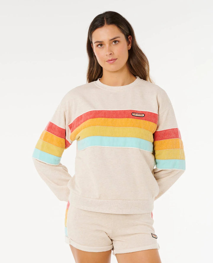 Rip Curl Surf Revival Relaxed Crew - Oatmeal - Sun Diego Boardshop