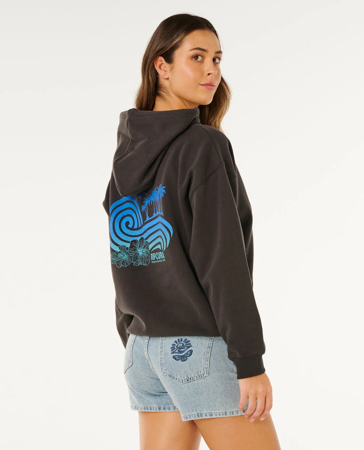 Rip Curl Ocean Break Heritage Hood - Washed Black 8264 - Sun Diego Boardshop