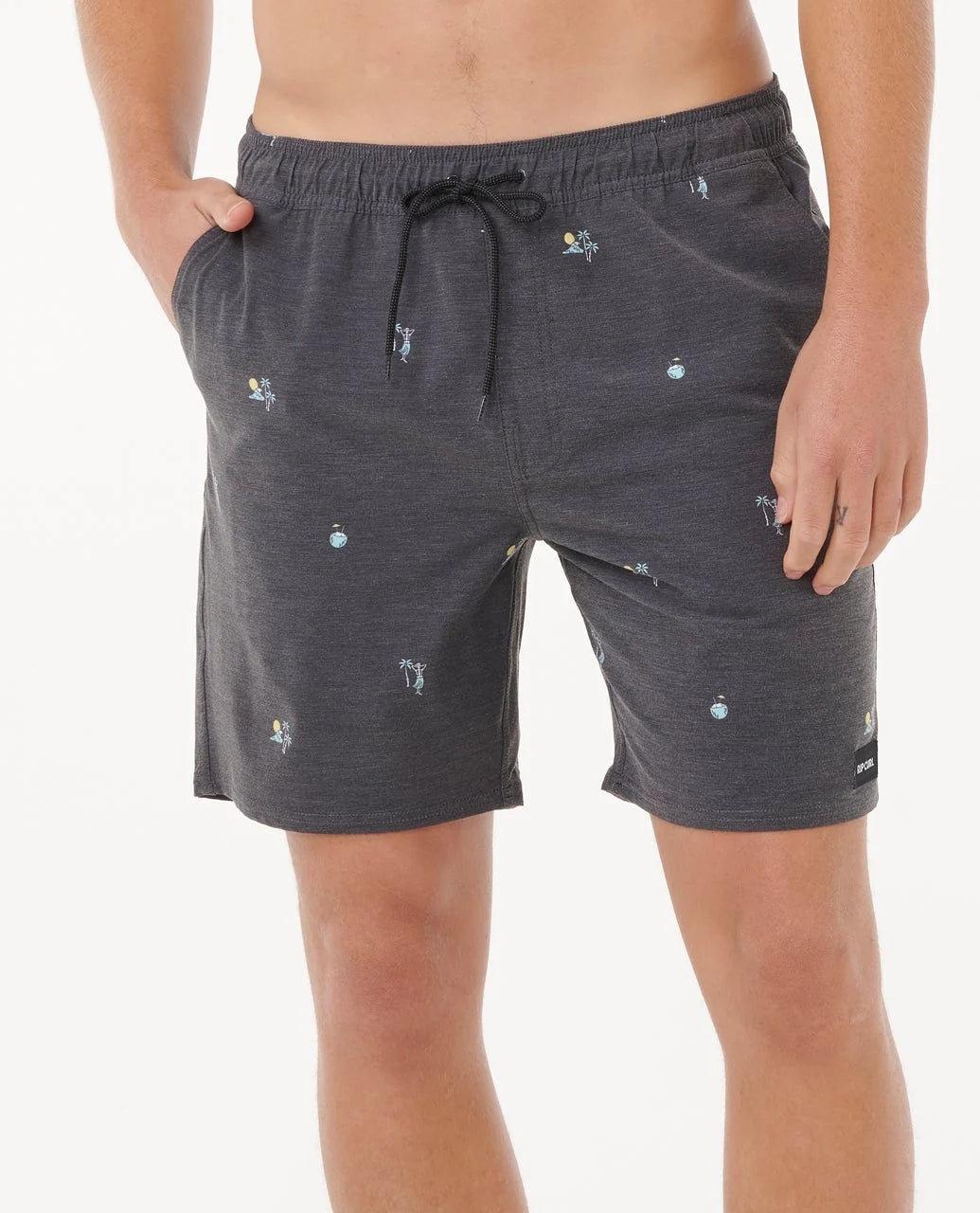 Rip Curl Men's Skelly Breach 18" Volley Boardshort - Black - Sun Diego Boardshop