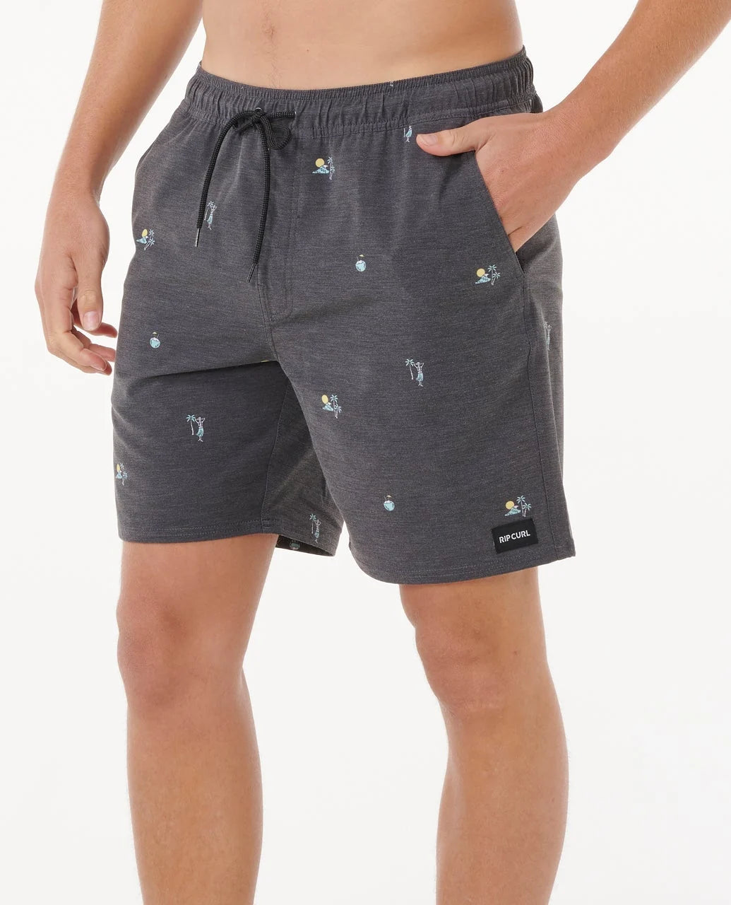 Rip Curl Men's Skelly Breach 18" Volley Boardshort - Black - Sun Diego Boardshop