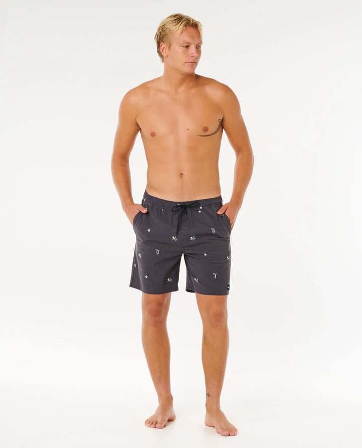 Rip Curl Men's Skelly Breach 18" Volley Boardshort - Black - Sun Diego Boardshop