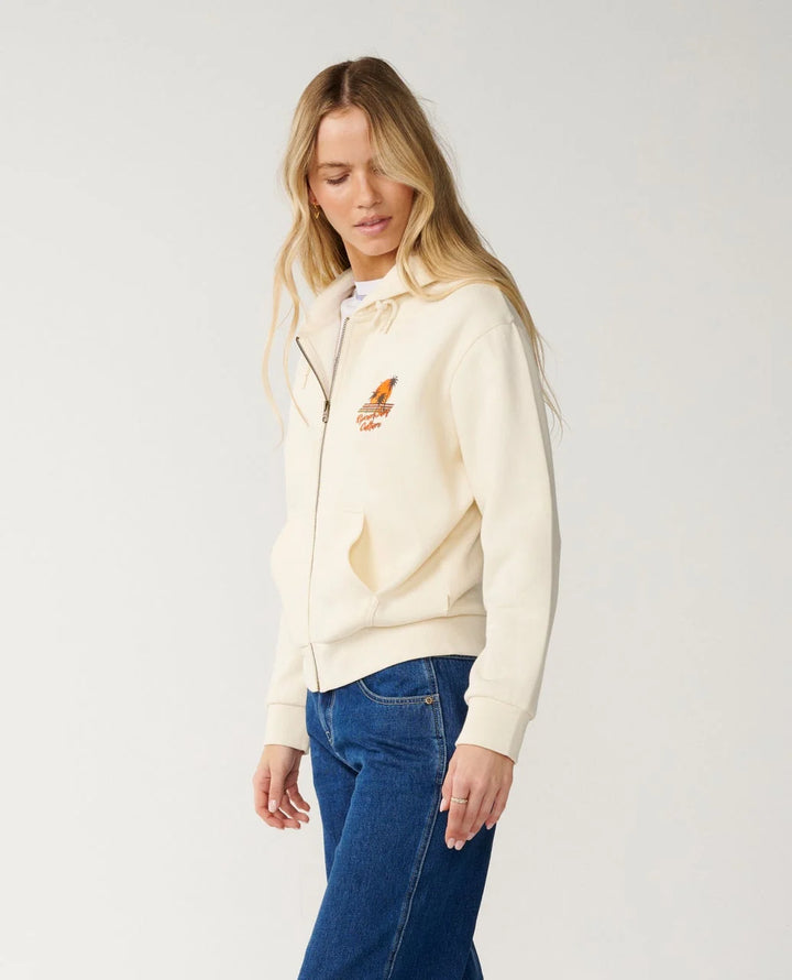 Rip Curl Women's Surf Culture Standard Zip Thru - Bone - Sun Diego Boardshop