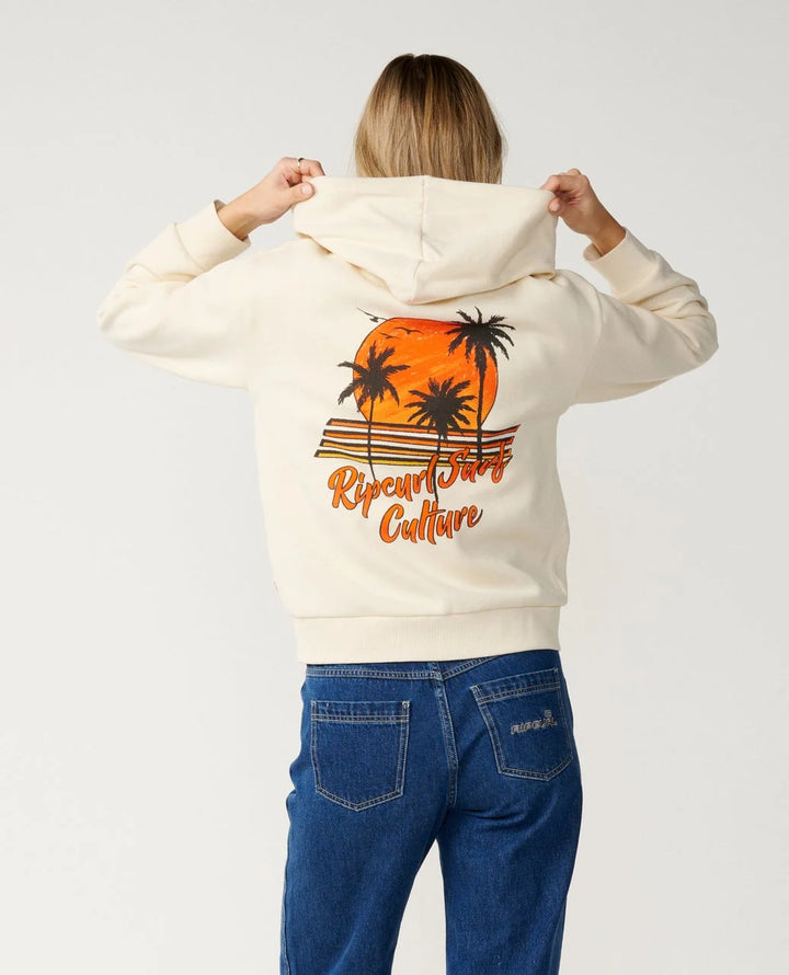 Rip Curl Women's Surf Culture Standard Zip Thru - Bone - Sun Diego Boardshop