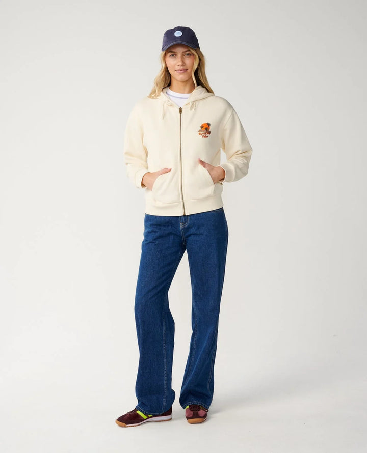 Rip Curl Women's Surf Culture Standard Zip Thru - Bone - Sun Diego Boardshop