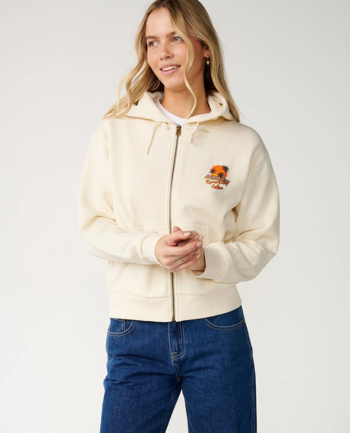 Rip Curl Women's Surf Culture Standard Zip Thru - Bone - Sun Diego Boardshop