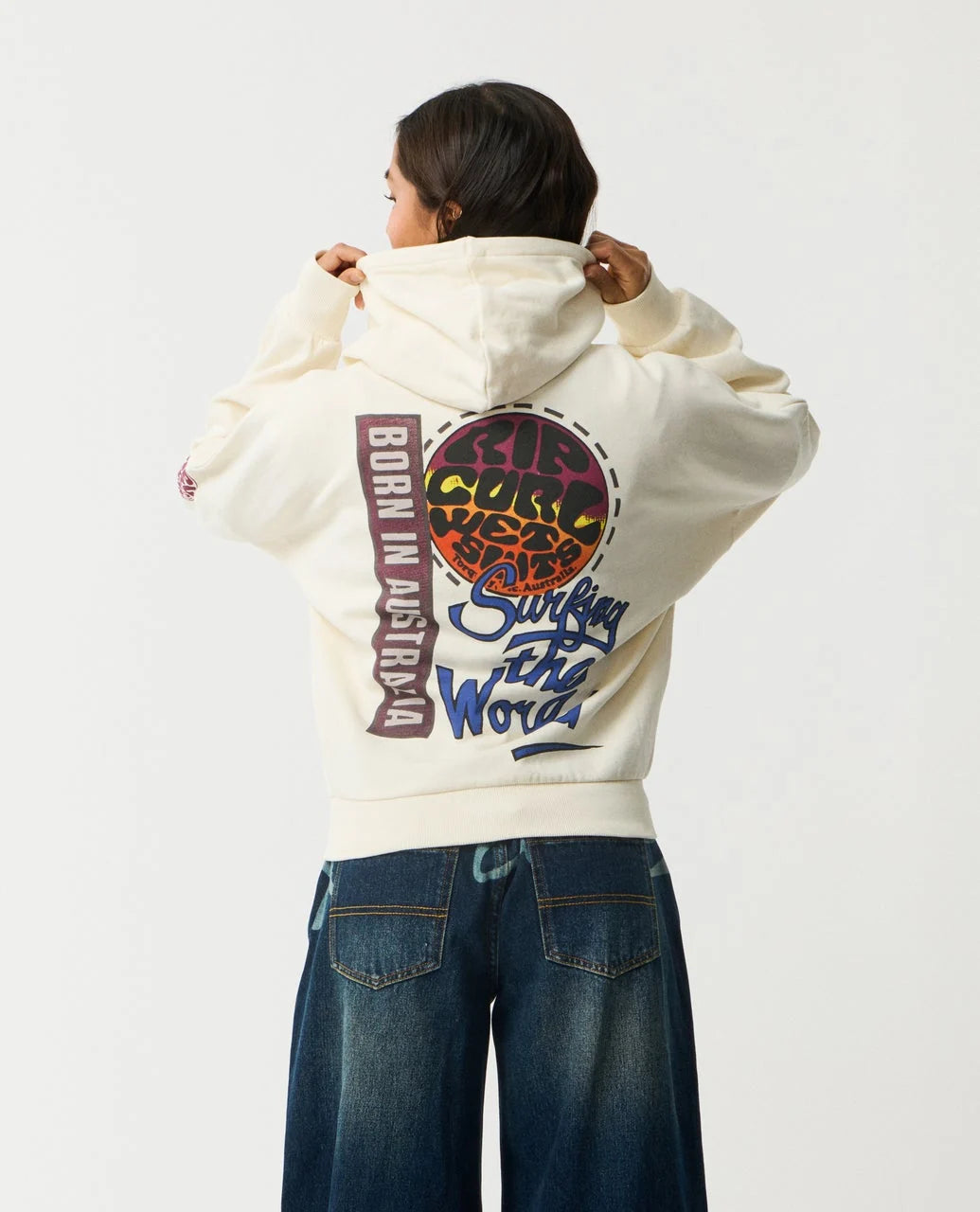 Rip Curl Women's Surf The World Zip Thru - Bone - Sun Diego Boardshop
