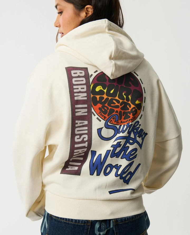 Rip Curl Women's Surf The World Zip Thru - Bone - Sun Diego Boardshop