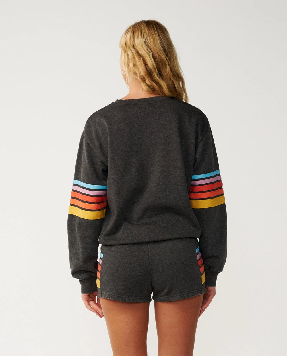 Rip Curl Women's Surf Revival Relaxed Crew - Washed Black - Sun Diego Boardshop