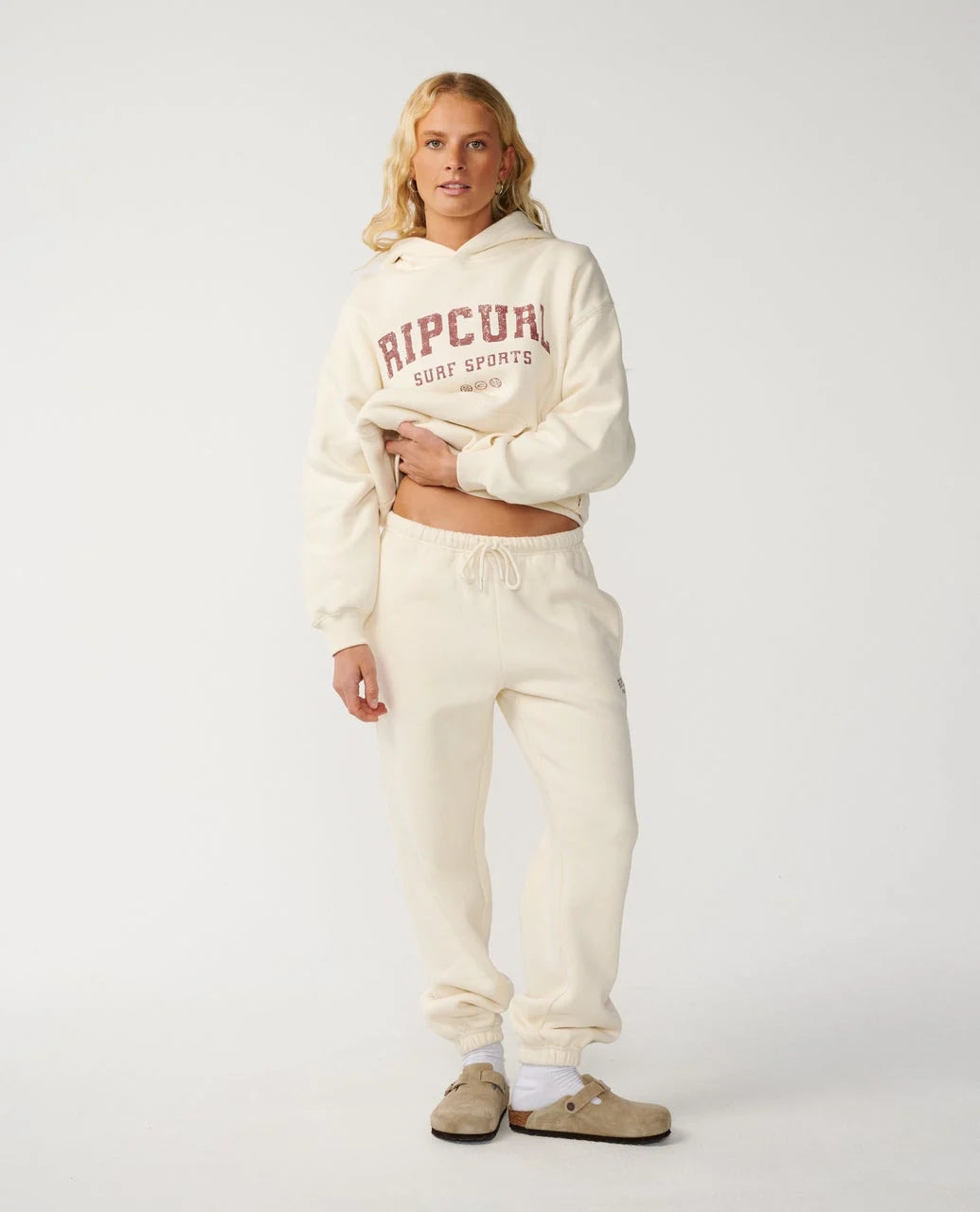 Rip Curl Women's Varsity Sports O/S Hood - Bone