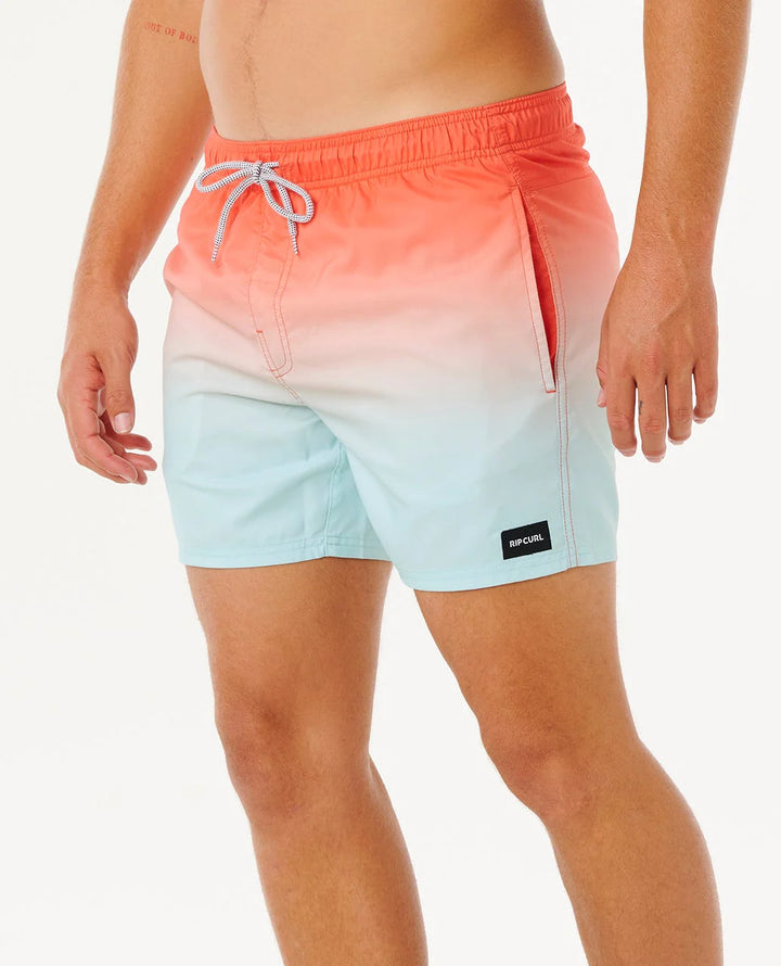 Rip Curl Offset Fade Volley Boardshort - Red