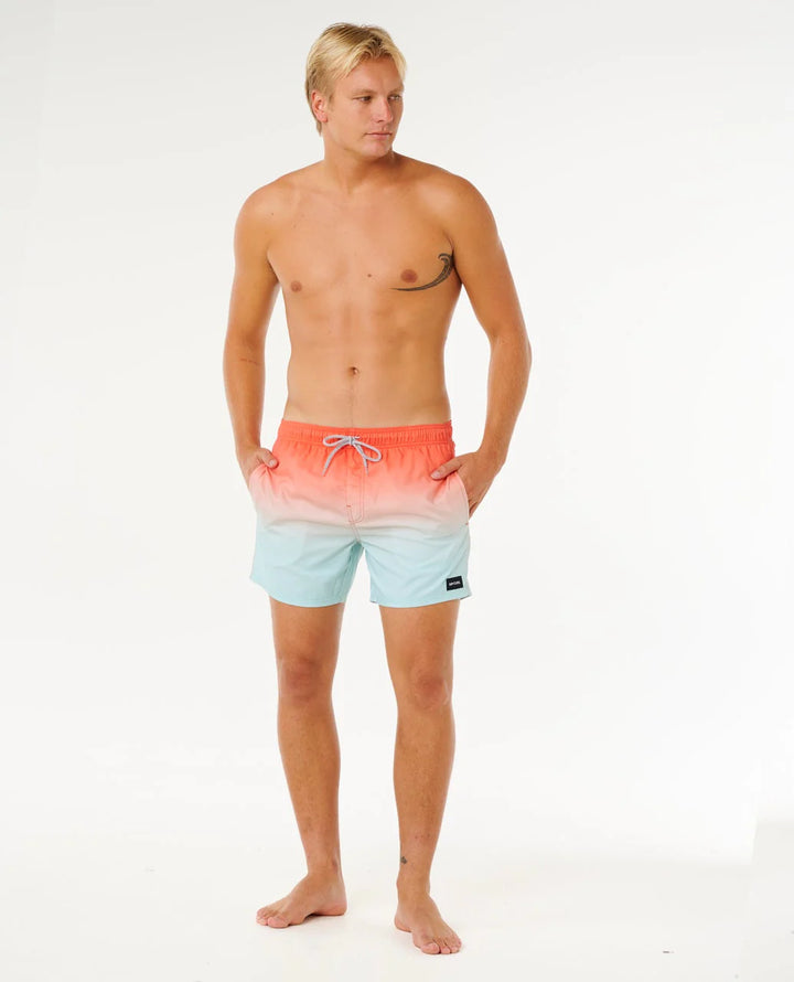 Rip Curl Offset Fade Volley Boardshort - Red