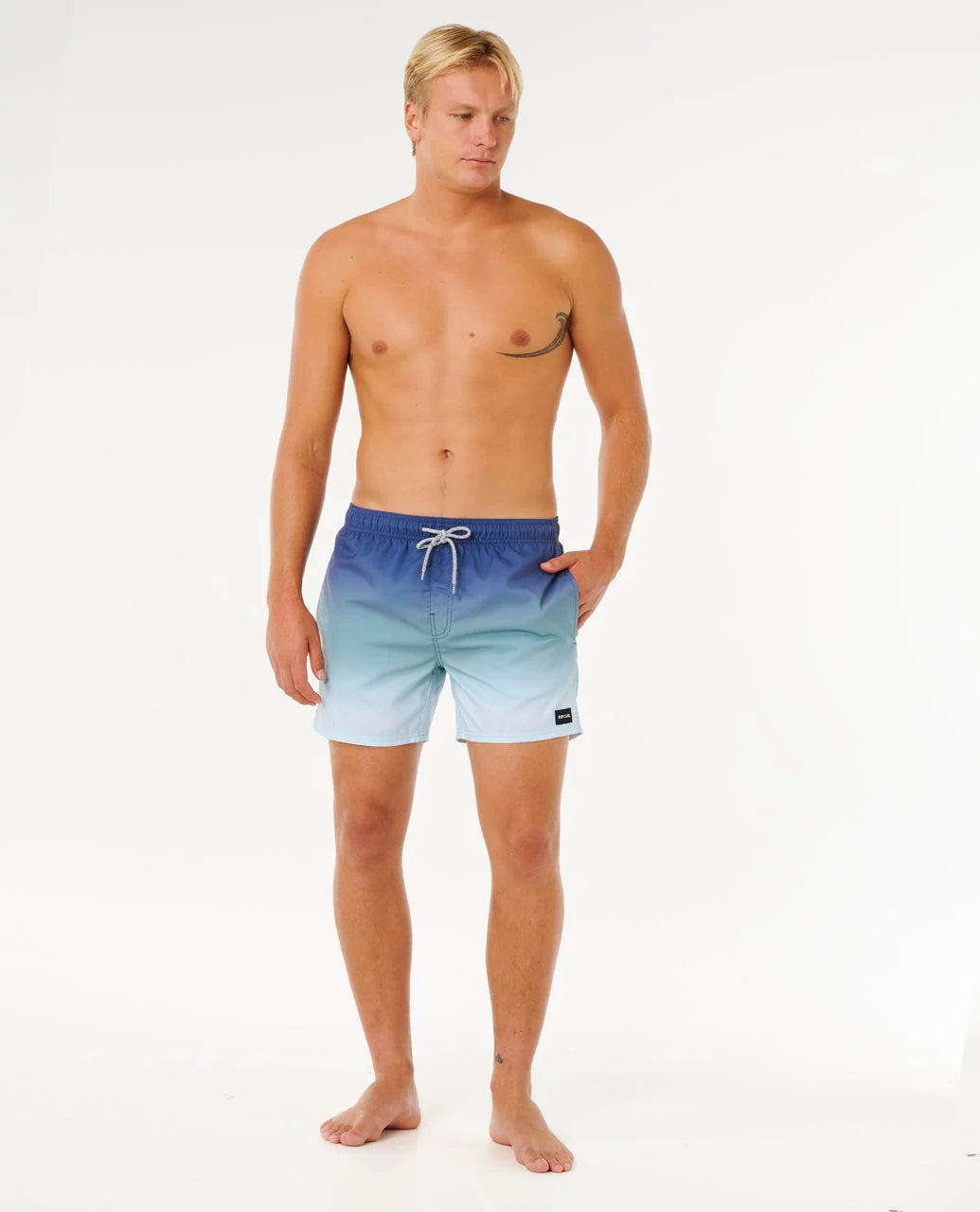 Rip Curl Offset Fade Volley Boardshort - Light Navy