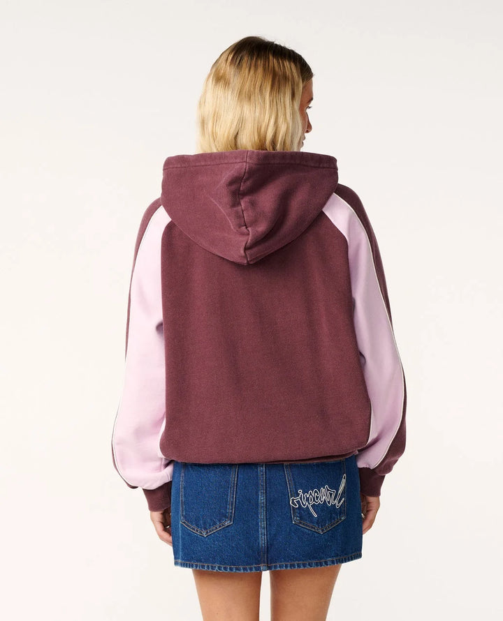 Rip Curl Women's Wild Current Spliced Hood - Fudge - Sun Diego Boardshop