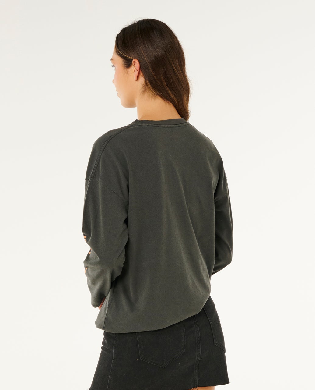 Rip Curl Pacific Coast Heritage Long Sleeve Tee - Washed Black 8264 - Sun Diego Boardshop