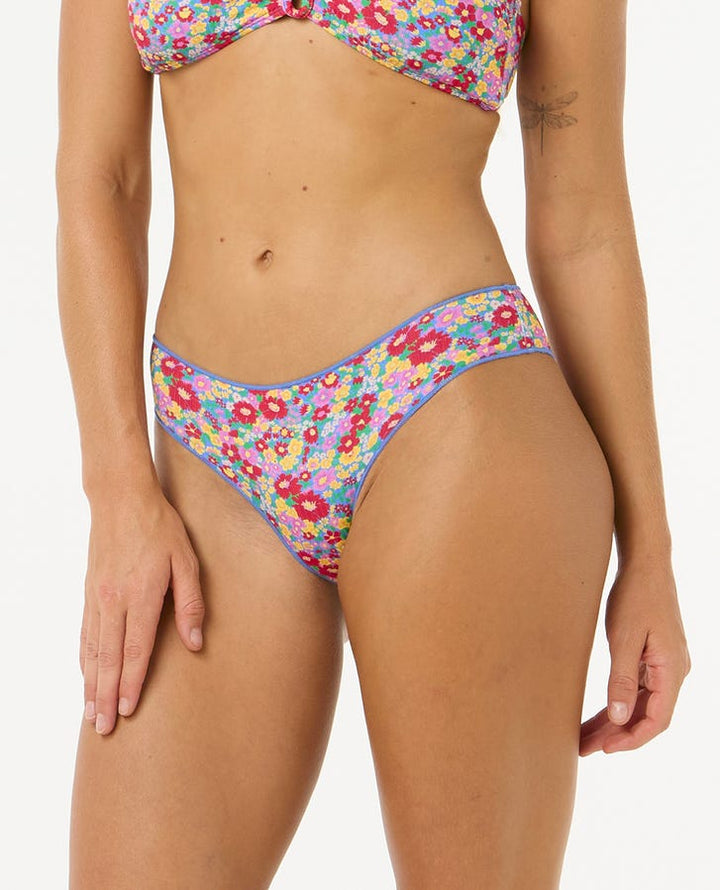 Rip Curl Las Flores Cheeky Coverage Hipster Bikini Bottom - MULTICO - Sun Diego Boardshop