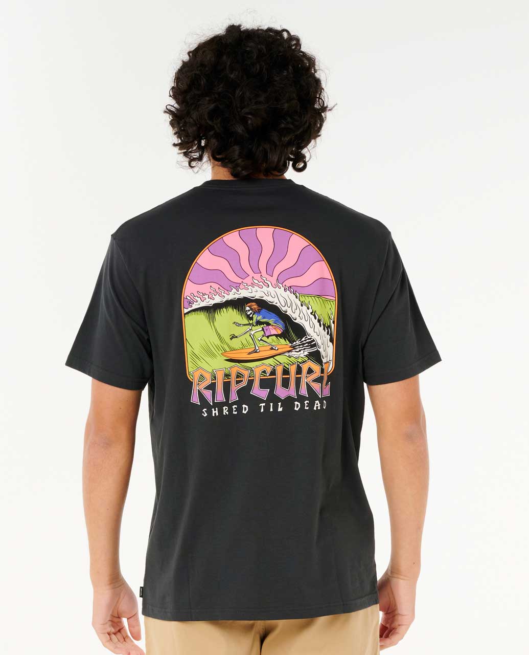 Rip Curl Shred Til Tee - Washed Black - Sun Diego Boardshop