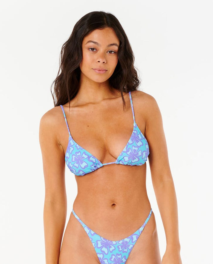Rip Curl Neon Isles Sliding Triangle Bikini Top - Blue 0070 - Sun Diego Boardshop