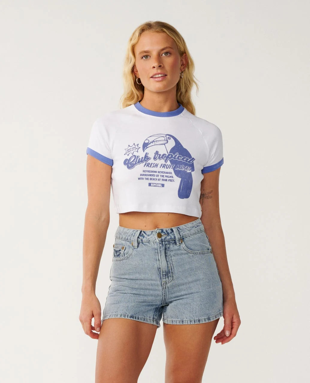 Rip Curl Women's Bossa Nova Baby Tee - White
