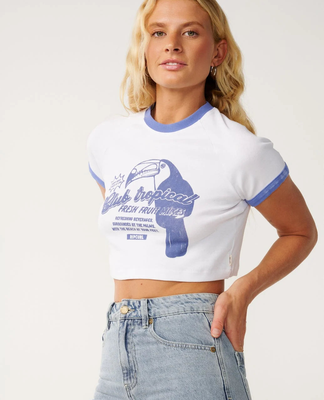 Rip Curl Women's Bossa Nova Baby Tee - White